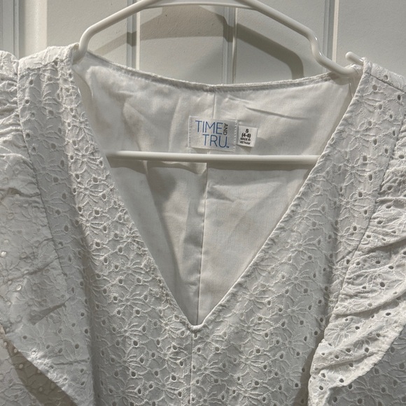 White Ruffled Dress - Picture 7 of 8